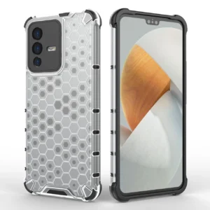 Honeycomb armored with a gel frame Vivo V23 5G dėklas telefonui skaidrus - Image 5