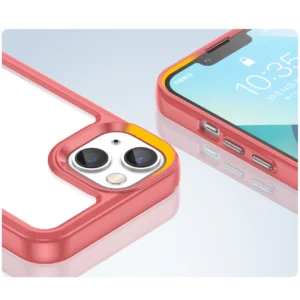 Outer Space Apple iPhone 14 hard with a gel frame dėklas telefonui raudonos spalvos - Image 6