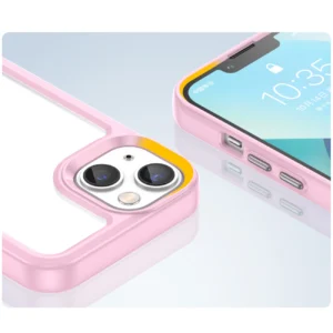 Outer Space Apple iPhone 14 Plus hard with a gel frame dėklas telefonui rožinės spalvos - Image 6