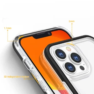 Clear 3in1  Apple iPhone 14 Plus silikoninis su rėmeliu dėklas telefonui mėlynos spalvos - Image 3