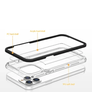 Clear 3in1  Apple iPhone 14 Plus silikoninis su rėmeliu dėklas telefonui mėlynos spalvos - Image 6
