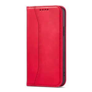 Magnet Fancy dėklas telefonui Apple iPhone 14 Pro Max atverčiamas su stoveliu raudonos spalvos - Image 7