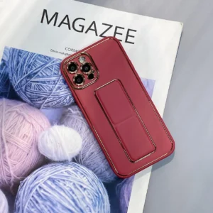 New Kickstand dėklas telefonui Samsung Galaxy A13 su stoveliu raudonos spalvos - Image 3