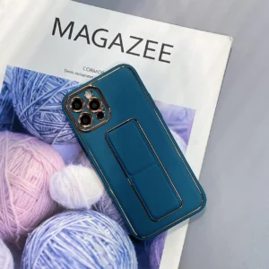 New Kickstand dėklas telefonui Samsung Galaxy A12 5G su stoveliu mėlynos spalvos - Image 3