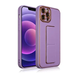 New Kickstand dėklas telefonui Apple iPhone 12 Pro su stoveliu violetinės saplvos - Image 2