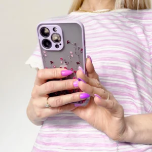 Design Apple iPhone 12 Pro flower dėklas telefonui žydros spalvos - Image 4