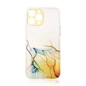 Marble Apple iPhone 12 Pro Gel Orange Marble