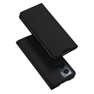 Dux Ducis Skin Pro atverčiamas Realme Narzo 50A dėklas telefonui juodos spalvos