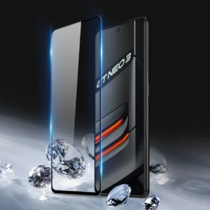Dux Ducis 9D Apsauginis stiklas Screen Protector Realme GT Neo 3 9H Black Frame - Image 4
