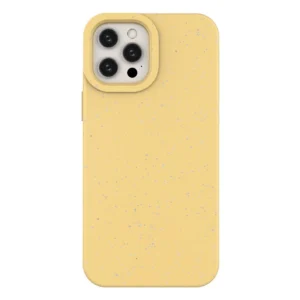 Eco Apple iPhone 12 Pro Max silikoninis Phone dėklas telefonui geltonos spalvos