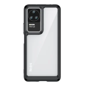Outer Space Xiaomi Poco F4 5G flexible frame dėklas telefonui juodos spalvos