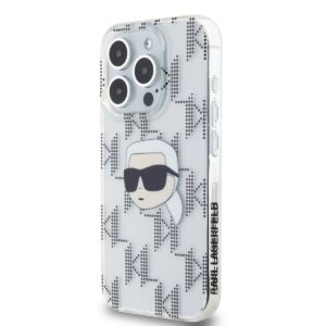 Karl Lagerfeld IML Electroplated Karl Head dėklas telefonui Apple iPhone 15 Pro skaidrus - Image 2