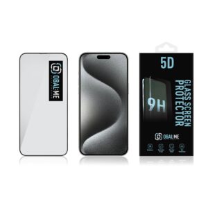 OBAL:ME 5D apsauginis stiklas telefonui Apple iPhone 15 Pro Max Black - Image 2