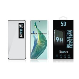OBAL:ME 5D apsauginis stiklas telefonui Honor Magic5 Lite Black - Image 2
