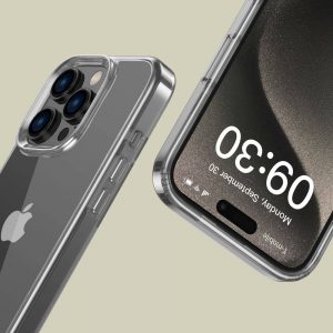 Apple iPhone 16 Pro Tech-Protect Flexair Hybrid Clear dėklas telefonui skaidrus - Image 3