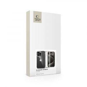 Apple iPhone 16 Pro Tech-Protect Flexair Hybrid Clear dėklas telefonui skaidrus - Image 4