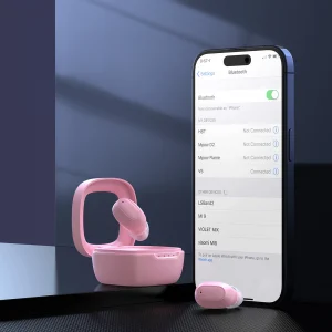 Choetech MEMS belaidės TWS Bluetooth 5.3 ausinės - rožinės spalvos - Image 5