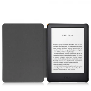 Tech-Protect SmartKindle 11 / 12 2022 / 2024 - dėklas knygų skaityklei mėlynos spalvos su sakura gėlėmis - Image 4