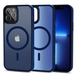 Tech-Protect MagMat MagSafe Apple iPhone 12 / 12 Pro - dėklas telefonui mėlynos spalvos matte