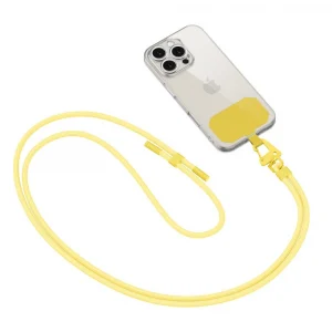 Dirželis telefonui Tech-Protect C5S Rope Crossbody Strap - geltonos spalvos
