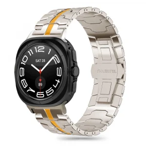 Apyrankė Tech-Protect Stainless Line na Samsung Galaxy Watch Ultra (47 mm) - titano oranžinės spalvos - Image 1