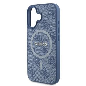 Guess 4G Ring Classic Logo MagSafe Apple iPhone 16 - dėklas telefonui mėlynos spalvos - Image 6