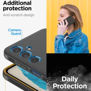 Spigen Essential SandBlast Samsung Galaxy M35 5G - dėklas telefonui juodos spalvos - Image 9