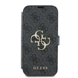 Guess 4G Metal Logo Apple iPhone 16 - dėklas telefonui juodos spalvos - Image 3