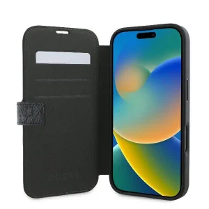 Guess 4G Metal Logo Apple iPhone 16 - dėklas telefonui juodos spalvos - Image 6