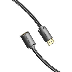HDMI 2.0 Male į HDMI 2.0 Female Extension Kabelis Vention AHCBD 0,5m, 4K 60Hz, juodos spalvos - Image 3