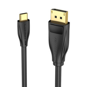 USB-C į DisplayPort 1.4 Kabelis Vention CGYBH, 2m, 8K 60Hz/4K 120Hz juodos spalvos - Image 3