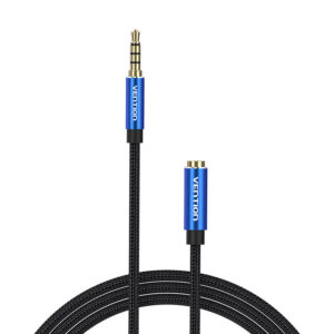 Kabelis Audio TRRS 3.5mm Male į 3.5mm Female Vention BHCLJ 5m mėlynos spalvos
