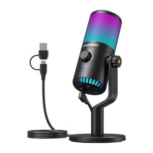 Žaidimų mikrofonas Maono DM30RGB juodos spalvos - Image 3