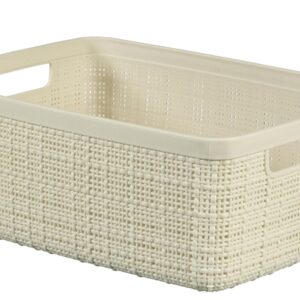 Daiktadėžė CURVER JUTE, 5 l, kreminė, 27×20×11 cm - Image 3