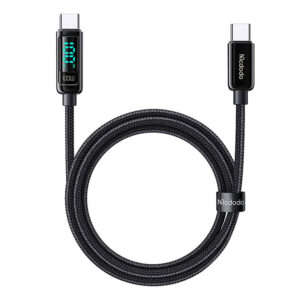 Mcdodo CA-8820 100W USB-C į USB-C kabelis, 1.2m juodos spalvos