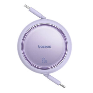 USB Kabelis Baseus Free2Pull USB-C į iP 20W 1m violetinės spalvos - Image 3