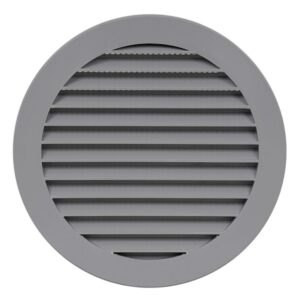 Plast. ventiliacijos grotelės EUROPLAST VR125P, D125, pilkos
