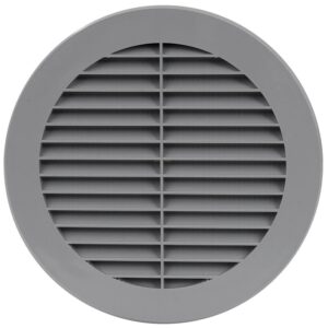 Plast. ventiliacijos grotelės EUROPLAST VR150P, D150, pilkos