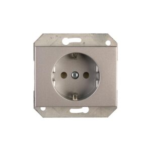 Kištukinis lizdas VILMA XP500, su įž., metalo spalvos