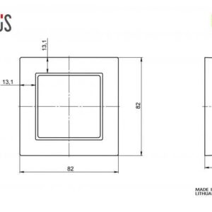 Vienvietis rėmelis LIREGUS EPSILON, smėlio spalvos - Image 2
