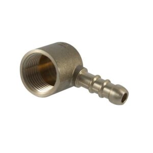 Dujinių žarnų alkūnė, 3/8 IN x 10 mm, vidin. srieg.
