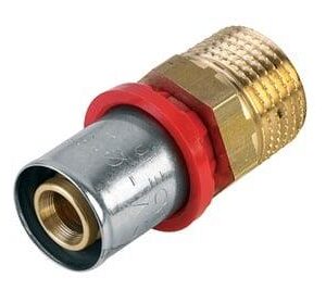 Presuojamasis adapteris 1630, 20 mm x 1/2", išor. sriegis