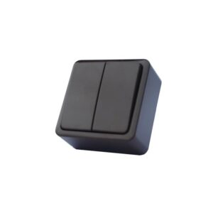 Jungiklis VILMA SL+250, 2 klav., antracito spalvos