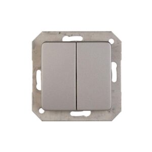 Perjungiklis VILMA SL250, 2 klav., metalo spalvos