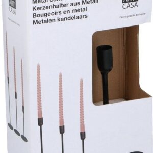 Žvakidžių komplektas H 15.5/20/25cm juoda, 3 vnt. - Image 3
