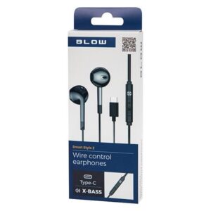 Ausinės BLOW B-17 juodos USB-C - Image 3