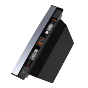 Hub Baseus T-Space su USB-C į USB-C kabelis skirta Tesla automobiliams juodos spalvos - Image 6
