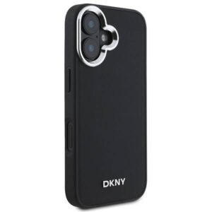 Apple iPhone 16 DKNY Plain Silver Logo MagSafe (DKHMP16SPSCMCLK) dėklas telefonui juodos spalvos - Image 4