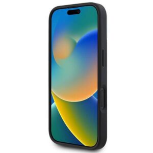 Apple iPhone 16 DKNY Plain Silver Logo MagSafe (DKHMP16SPSCMCLK) dėklas telefonui juodos spalvos - Image 5