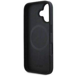 Apple iPhone 16 DKNY Plain Silver Logo MagSafe (DKHMP16SPSCMCLK) dėklas telefonui juodos spalvos - Image 7